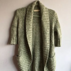 Urban outfitters green short sleeve cardigan size medium